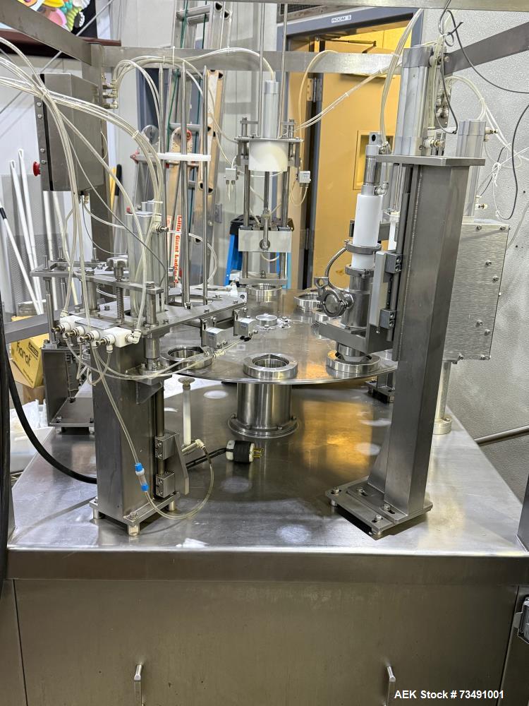 Used Snowball Rotary Ice Cream Filling Machine – Model SNFI 4 | 12-Station | Auto Dispense + Toppings | Stainless | 2020