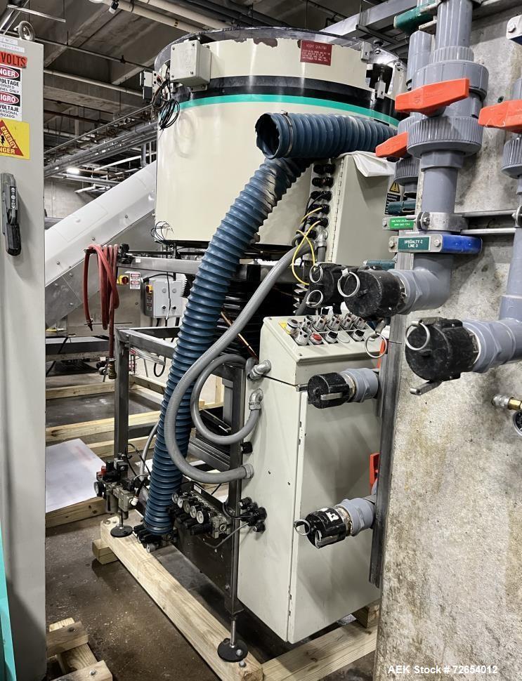Used Serac Model R16V8/720 Monoblock Net Weigh Filler and Capper