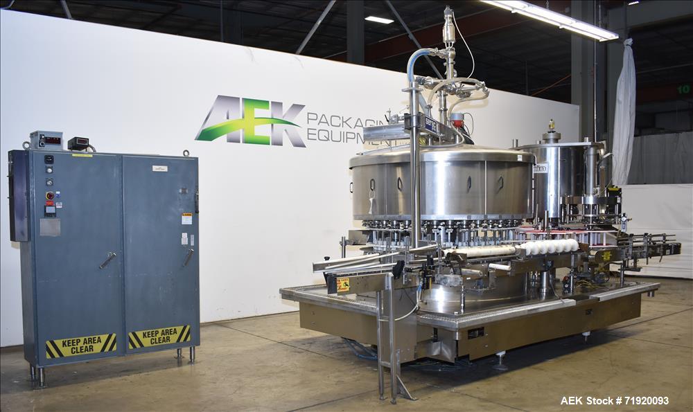 Used Serac/Zalkin Monobloc Filling/Capping System.