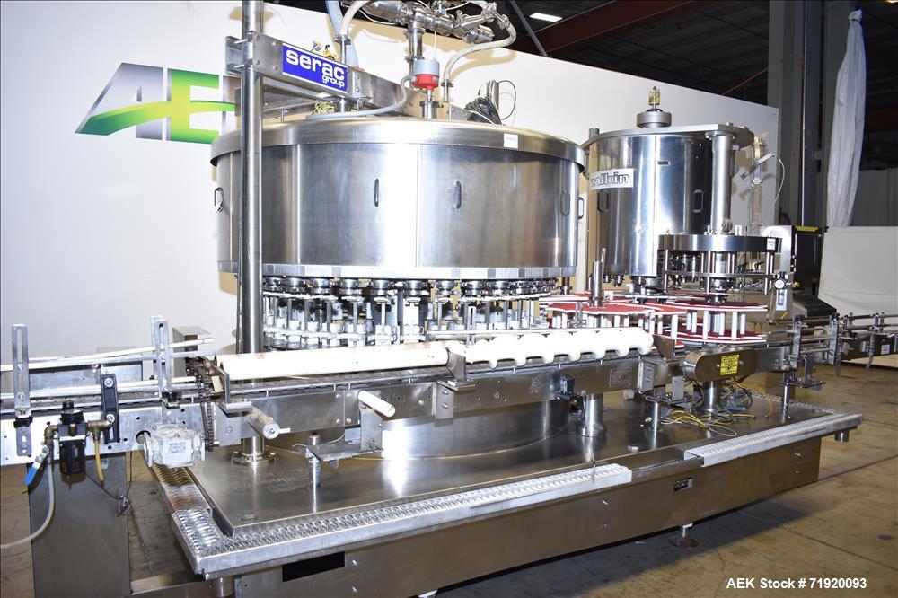 Used Serac/Zalkin Monobloc Filling/Capping System.