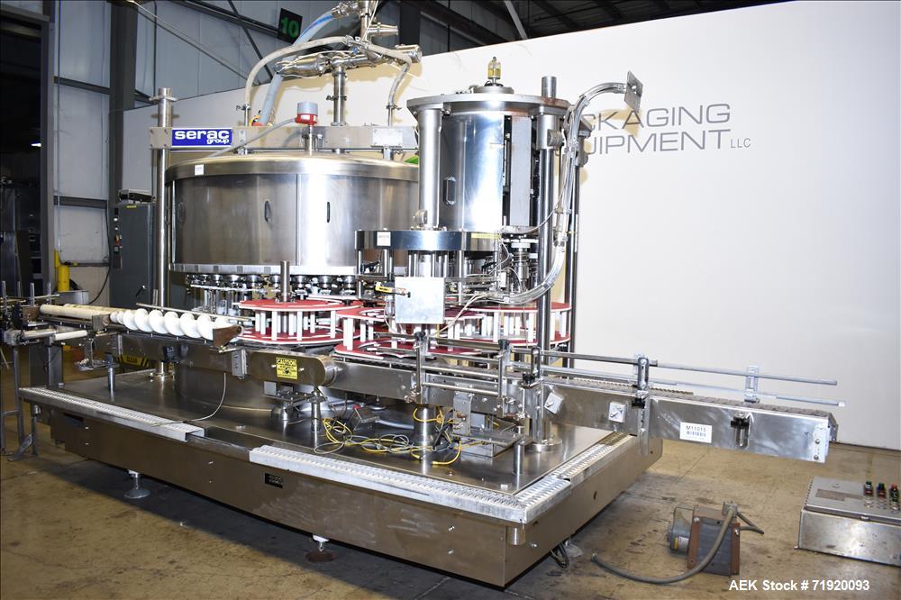 Used Serac/Zalkin Monobloc Filling/Capping System.