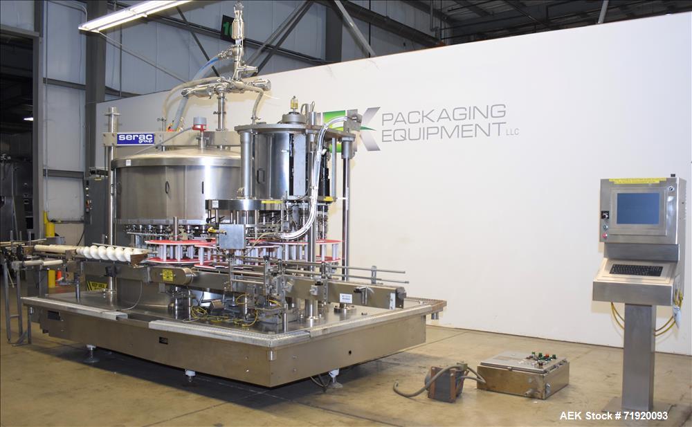 Used Serac/Zalkin Monobloc Filling/Capping System.