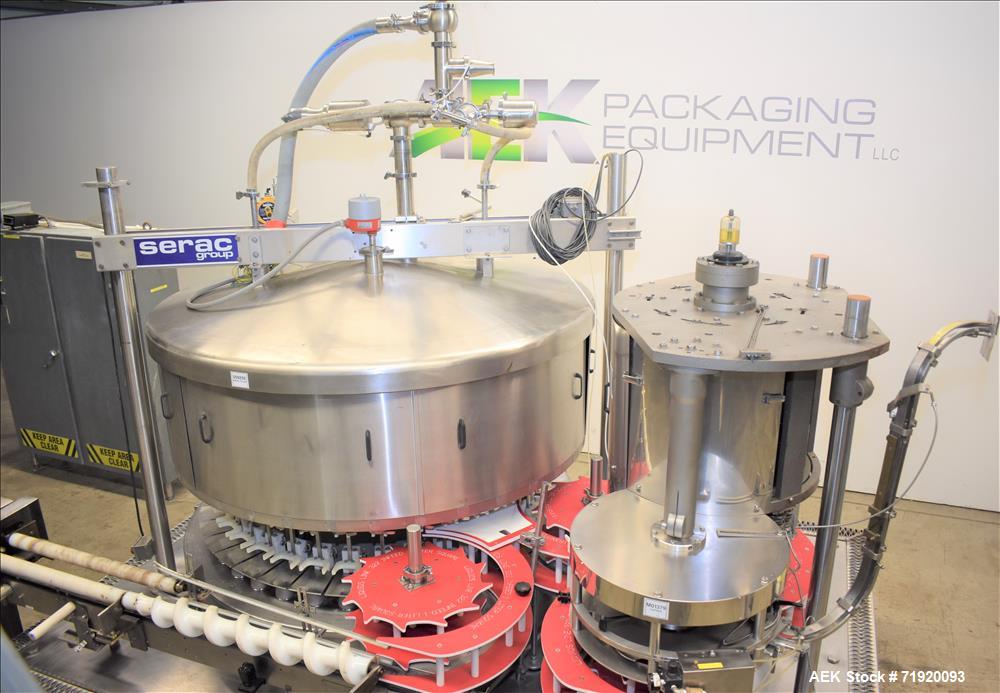 Used Serac/Zalkin Monobloc Filling/Capping System.