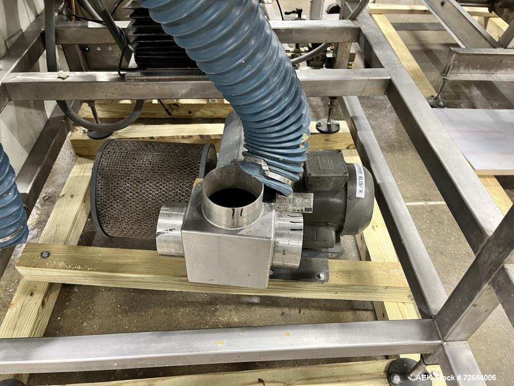 Used Serac Model R16V8/720 Monoblock Net Weigh Filler and Capper