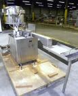 Used Chase-Logeman FS2-12 Monoblock Filler & Stopper Machine. Capable of speeds up to 60 bpm. Fill range: 0-125 ml with change parts. Vial size range: maximum diameter to 2-1/8
