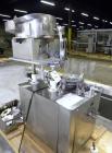 Used Chase-Logeman FS2-12 Monoblock Filler & Stopper Machine. Capable of speeds up to 60 bpm. Fill range: 0-125 ml with change parts. Vial size range: maximum diameter to 2-1/8