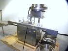 Used Chase-Logeman FS2-12 Monoblock Filler & Stopper Machine. Capable of speeds up to 60 bpm. Fill range: 0-125 ml with change parts. Vial size range: maximum diameter to 2-1/8