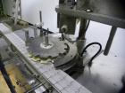 Used Chase-Logeman FS2-12 Monoblock Filler & Stopper Machine. Capable of speeds up to 60 bpm. Fill range: 0-125 ml with change parts. Vial size range: maximum diameter to 2-1/8