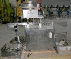Used Chase-Logeman FS2-12 Monoblock Filler & Stopper Machine. Capable of speeds up to 60 bpm. Fill range: 0-125 ml with change parts. Vial size range: maximum diameter to 2-1/8