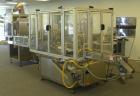 Used Comas Monoblock Line for Fill/Plug/Cap consisting of: (1) Comas Model RS6 Monoblock Filler, Tipper and screw Capper with Integrated Palace Model P2V5 Bulk bottle unscrambler. Has two head perist...