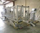 Used Comas Monoblock Line for Fill/Plug/Cap consisting of: (1) Comas Model RS6 Monoblock Filler, Tipper and screw Capper with Integrated Palace Model P2V5 Bulk bottle unscrambler. Has two head perist...