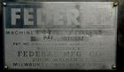 Used Federal Manufacturing Co. Model GWSS6/26.8 Rotary Filler and Capper