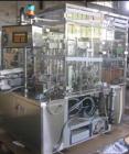 USED: IMA model F87 automatic filling, plugging and capping machine.The F87 is an alternating machine with mechanical movement and automatic operation. The bottles are fed by a conveyor belt into the...