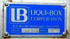 Used Liquibox Handi-Tap Filler Series, Model 350 Sub inline filler for 2.5 gall