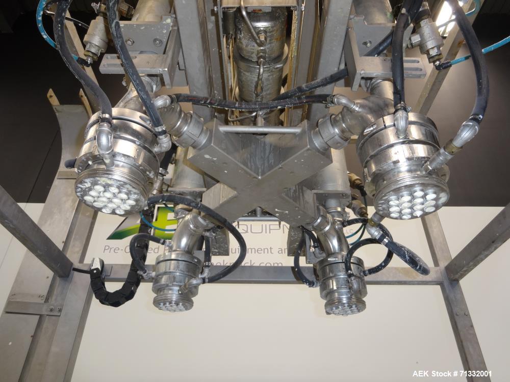 Used Pattyn Model AVL-4-S Automatic Semi-Liquid Bag-In-Box Weigh Filler