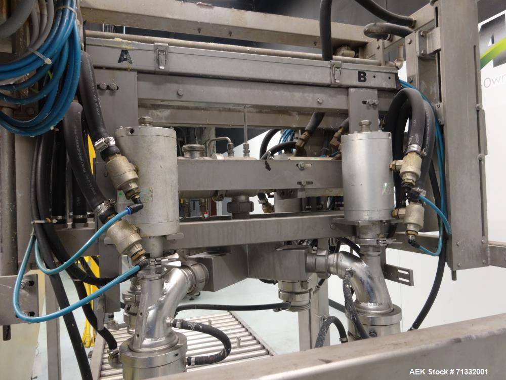 Used Pattyn Model AVL-4-S Automatic Semi-Liquid Bag-In-Box Weigh Filler