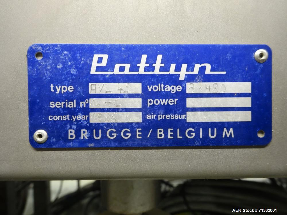 Used Pattyn Model AVL-4-S Automatic Semi-Liquid Bag-In-Box Weigh Filler