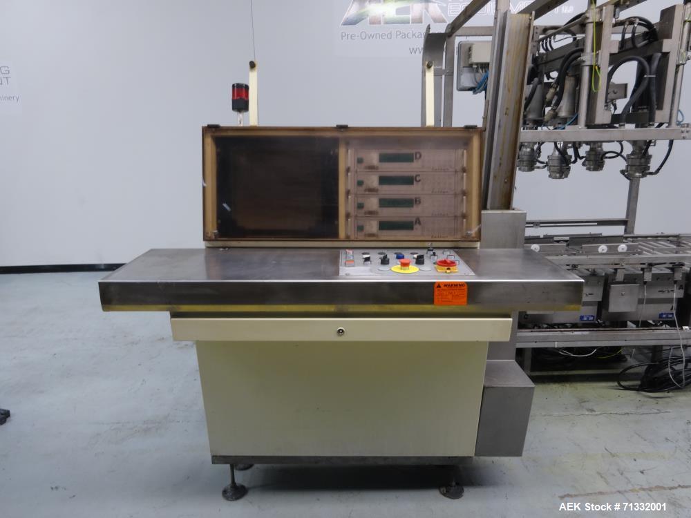 Used Pattyn Model AVL-4-S Automatic Semi-Liquid Bag-In-Box Weigh Filler