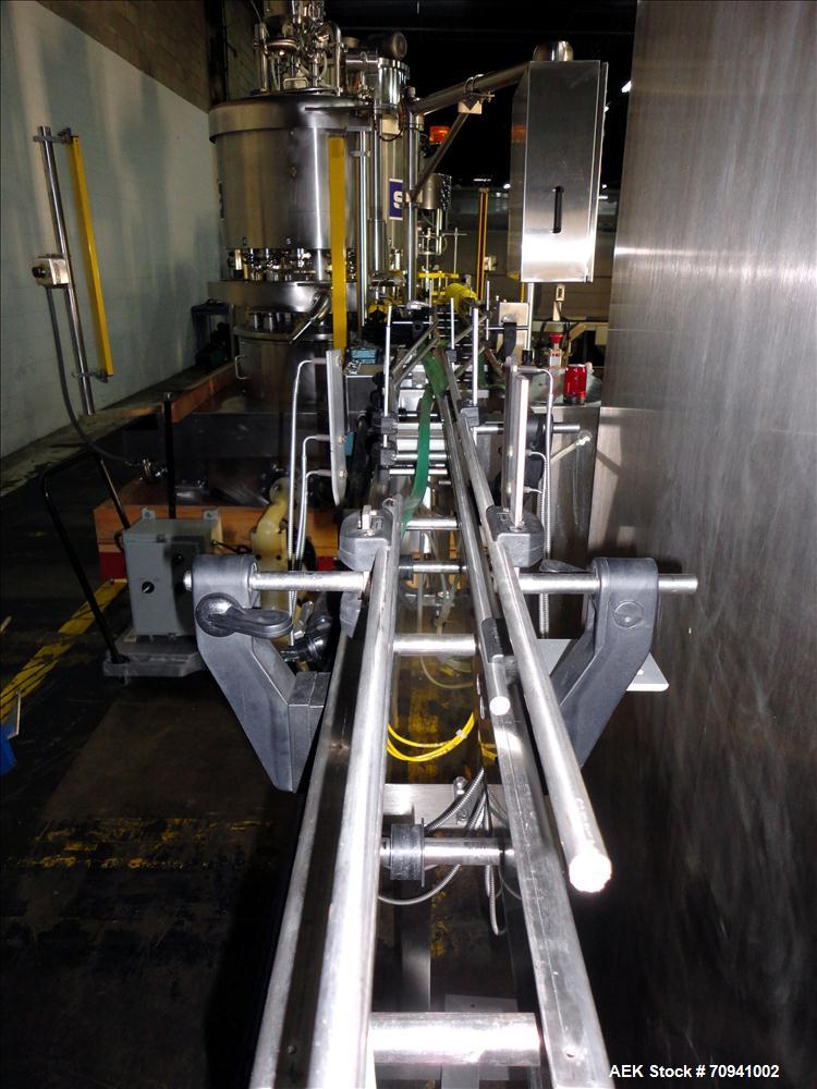 Used Serac Model R12D6 V6/720 Net Weight Monoblock Rotary Liquid Filler