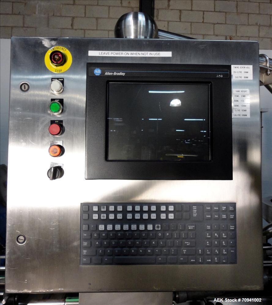 Used Serac Model R12D6 V6/720 Net Weight Monoblock Rotary Liquid Filler
