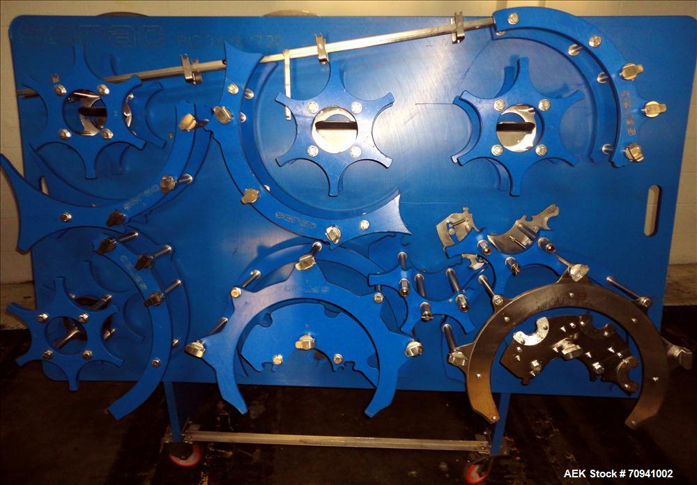 Used Serac Model R12D6 V6/720 Net Weight Monoblock Rotary Liquid Filler