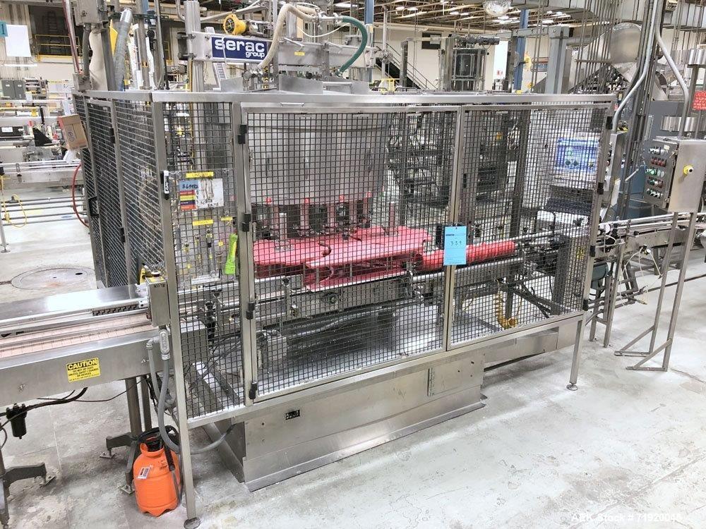 Used- Serac 18-head Rotary Net Weight Filler, Model R18/1080