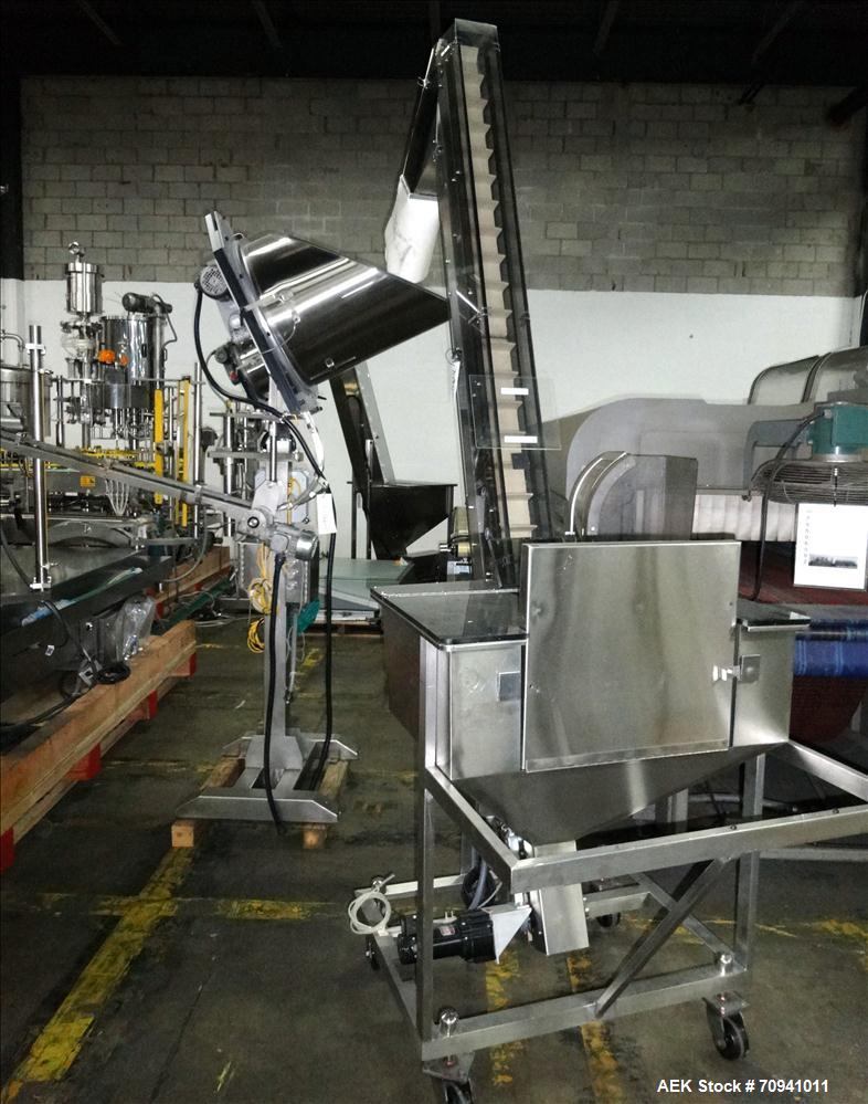 Used Serac Model R9D4-ZV41620 Monoblock 9 Head Net Weight Filler for Cubitainer