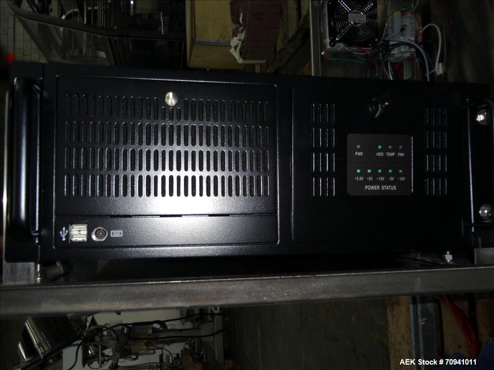 Used Serac Model R9D4-ZV41620 Monoblock 9 Head Net Weight Filler for Cubitainer