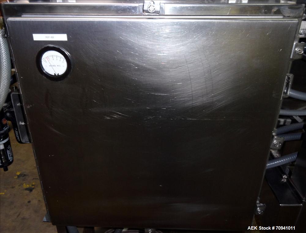Used Serac Model R9D4-ZV41620 Monoblock 9 Head Net Weight Filler for Cubitainer
