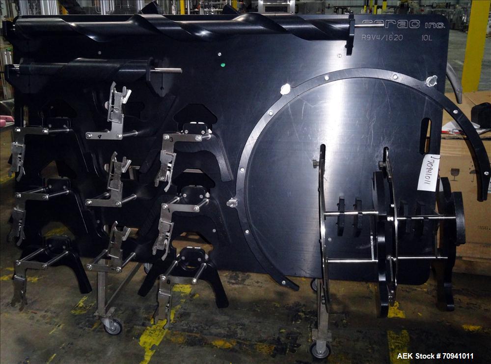 Used Serac Model R9D4-ZV41620 Monoblock 9 Head Net Weight Filler for Cubitainer