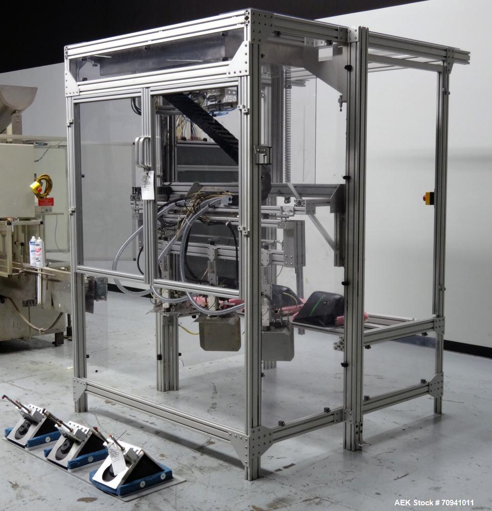 Used Serac Model R9D4-ZV41620 Monoblock 9 Head Net Weight Filler for Cubitainer