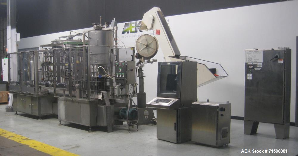 Used US Bottlers Machinery Bottle Filling and Capping Line
