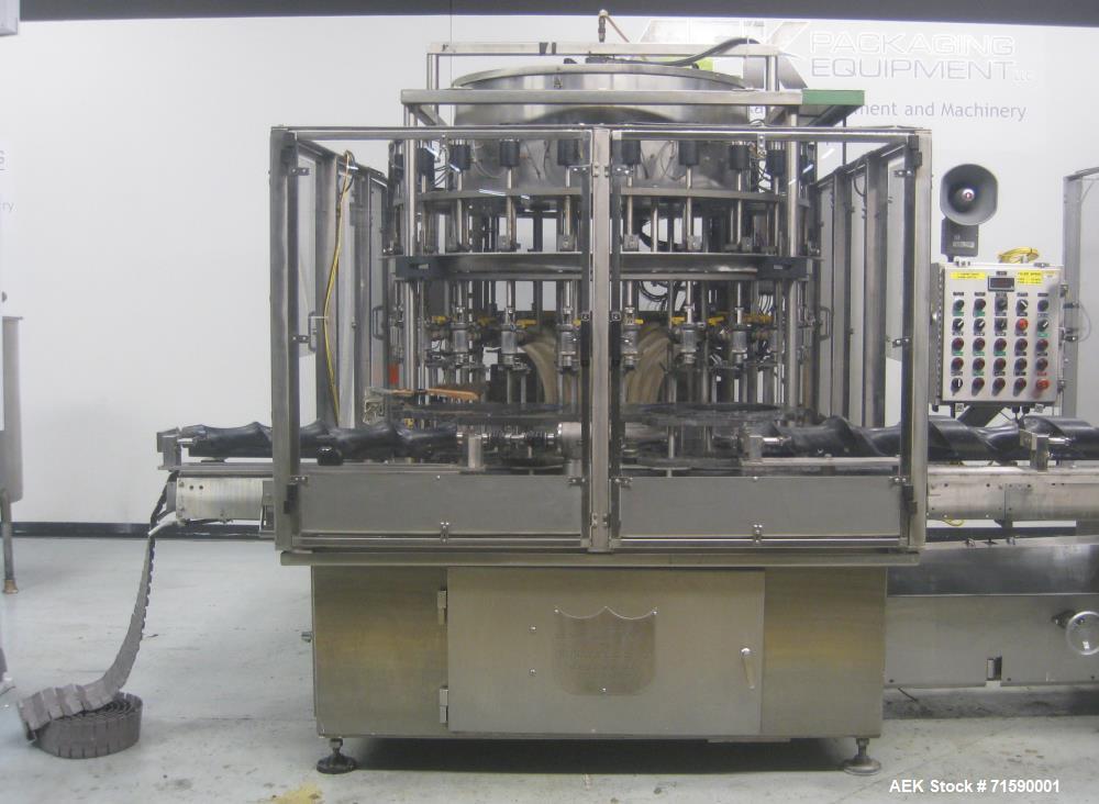 Used- US Bottlers Machinery Bottle Filling and Capping Line