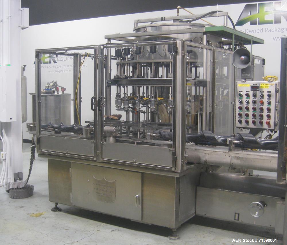 Used US Bottlers Machinery Bottle Filling and Capping Line