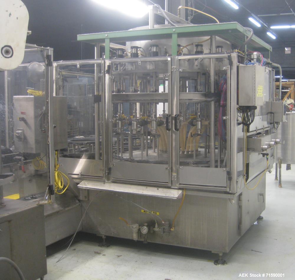Used US Bottlers Machinery Bottle Filling and Capping Line