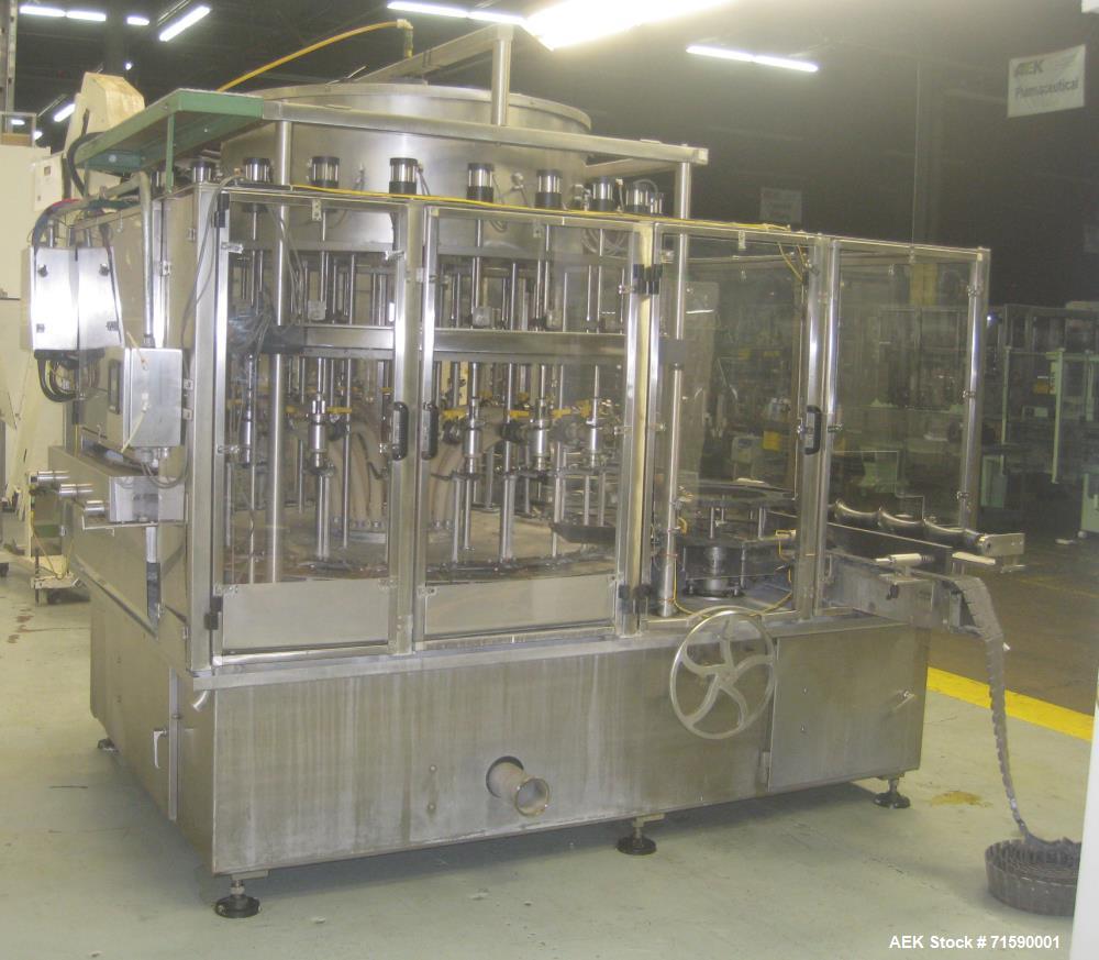 Used- US Bottlers Machinery Bottle Filling and Capping Line