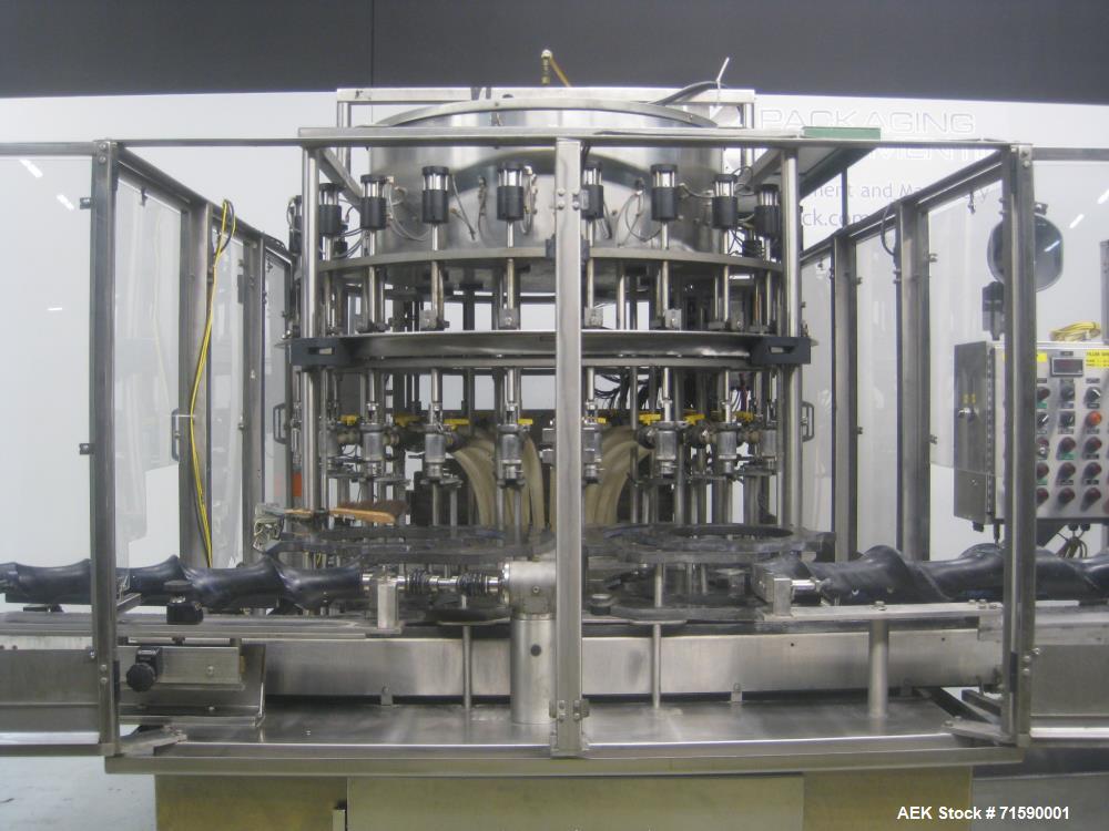 Used US Bottlers Machinery Bottle Filling and Capping Line