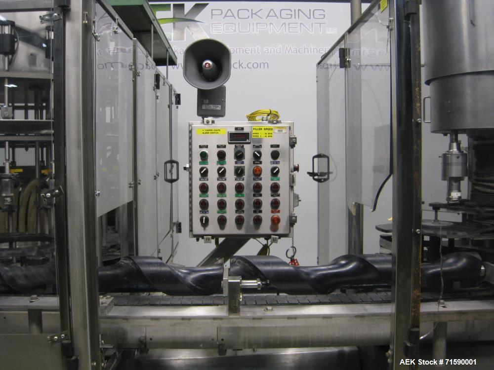 Used US Bottlers Machinery Bottle Filling and Capping Line