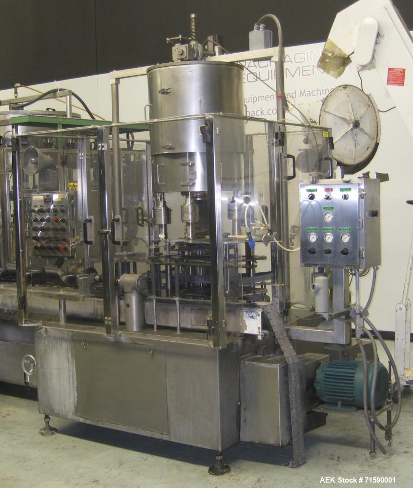 Used US Bottlers Machinery Bottle Filling and Capping Line