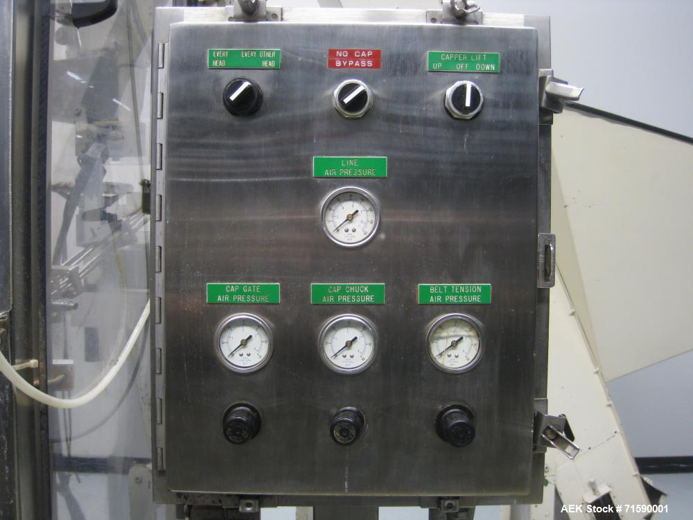 Used US Bottlers Machinery Bottle Filling and Capping Line