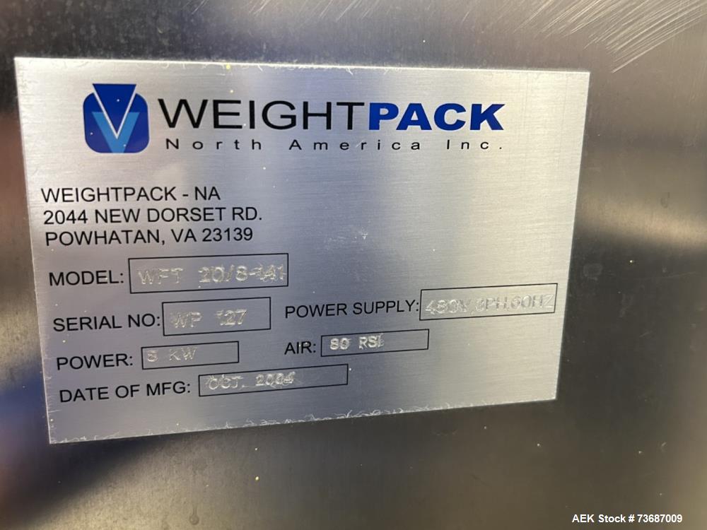 Used Weightpack Net Weight Filler, Model WFT-20-8-141.