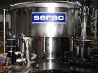 Used Serac Model R9D4-ZV41620 Monoblock 9 Head Net Weight Filler for Cubitainer
