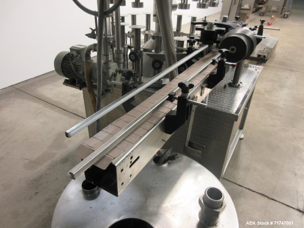 Used GAI Model 6200 16-Head Rotary Vacuum Filler