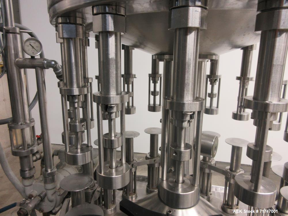 Used GAI Model 6200 16-Head Rotary Vacuum Filler