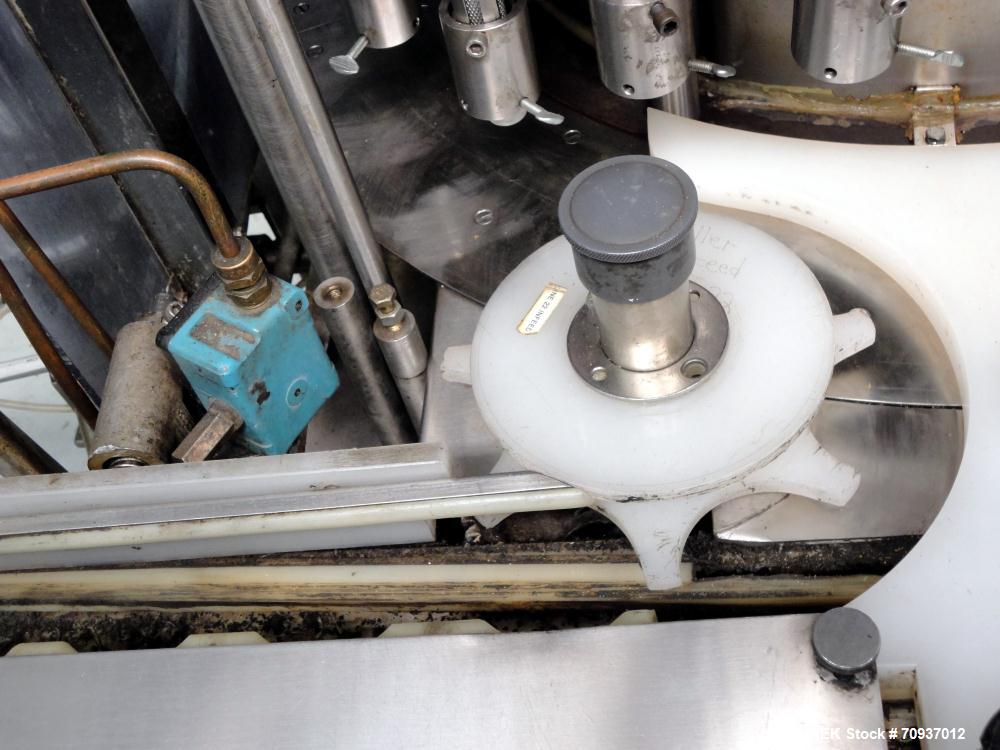 Used US Bottlers Model VA-28 Rotary Vacuum Liquid Filler