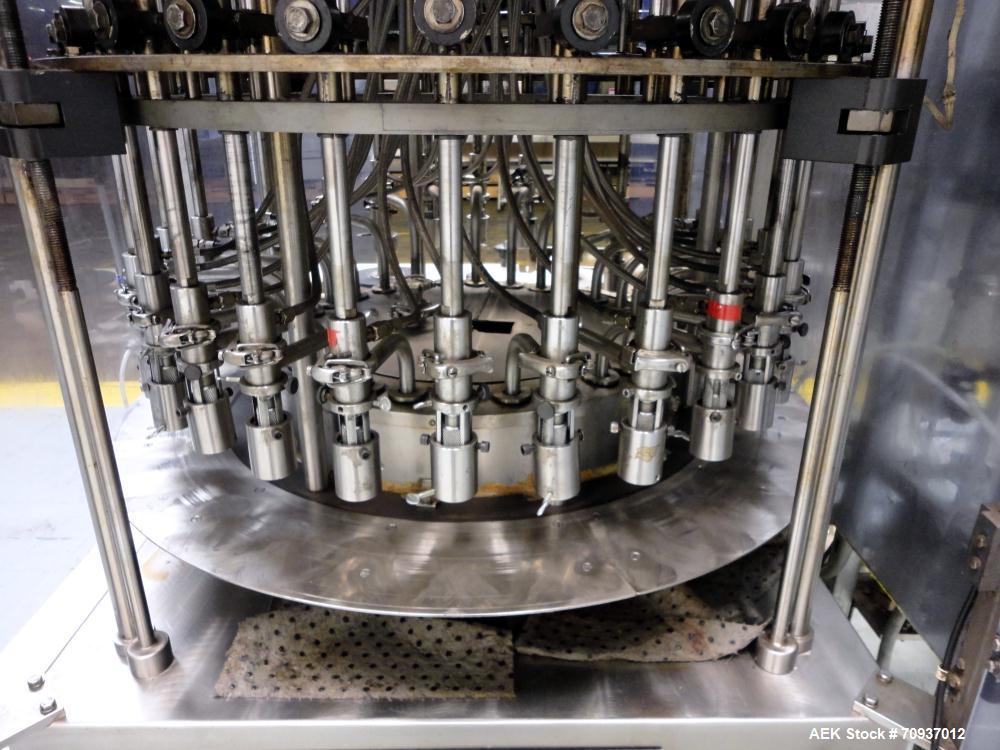 Used US Bottlers Model VA-28 Rotary Vacuum Liquid Filler
