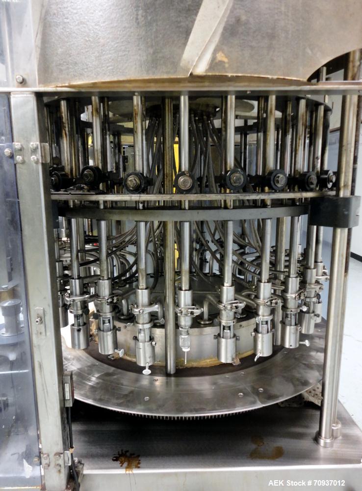 Used US Bottlers Model VA-28 Rotary Vacuum Liquid Filler