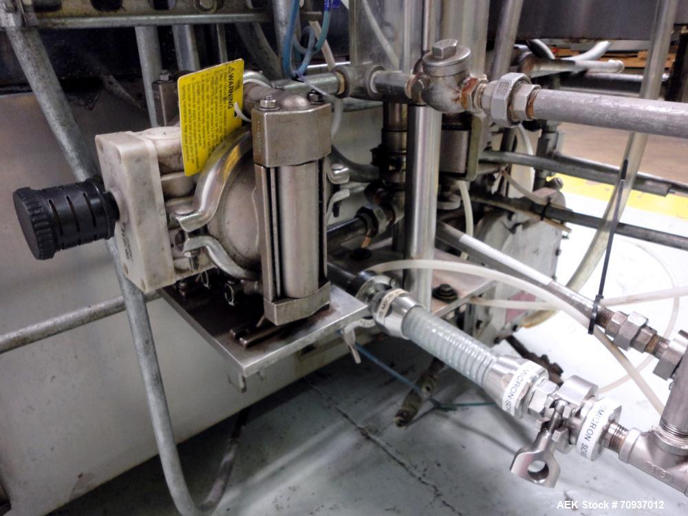 Used- US Bottlers Model VA-28 Rotary Vacuum Liquid Filler