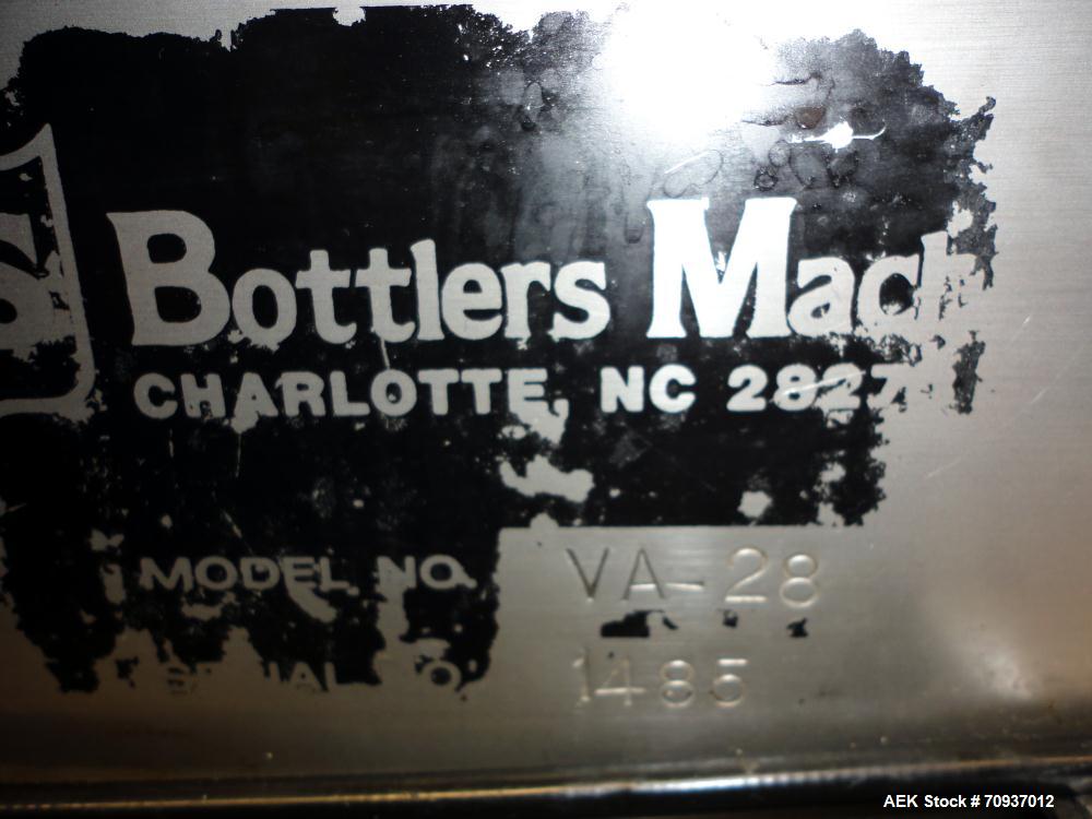 Used US Bottlers Model VA-28 Rotary Vacuum Liquid Filler