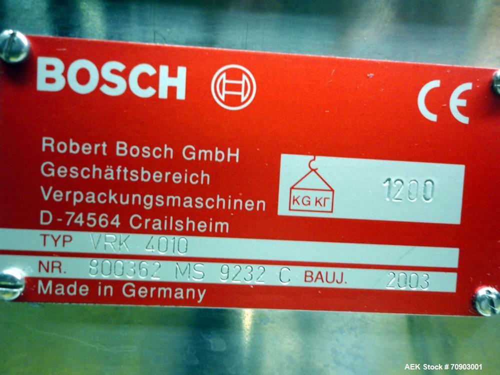 Used- Bosch (TL Systems) Model 2700 Vial Filler